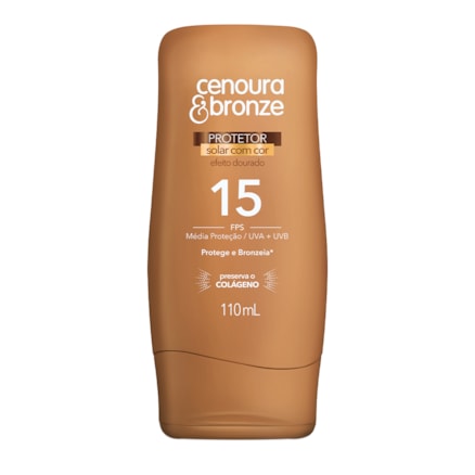 Protetor Solar Cenoura E Bronze Cor Fps15 Bronzeador 110ml