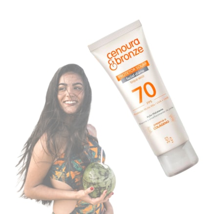 Protetor Solar Cenoura & Bronze Fps70 Alta Proteção 50ml