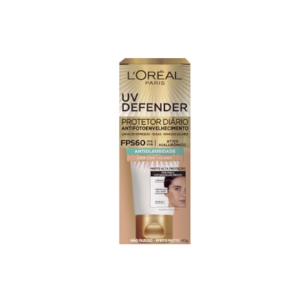 Protetor Solar Loreal Defender Fps60 Clara 40g