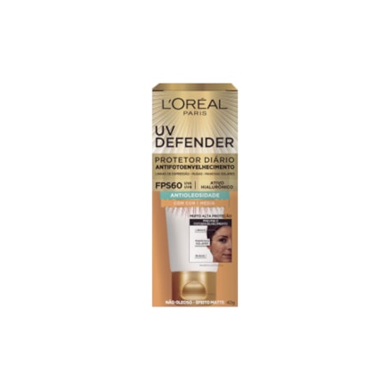 Protetor Solar Loreal Defender Fps60 Média 40g