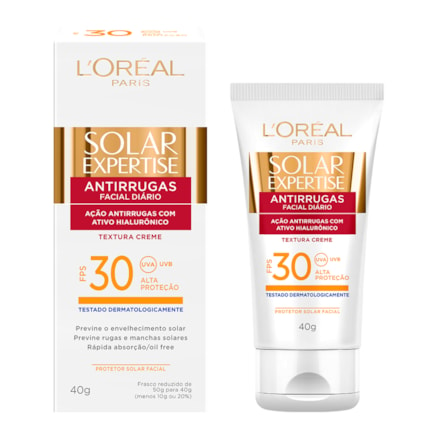 Protetor Solar Loreal Facial Antirrugas Fps 30 40g