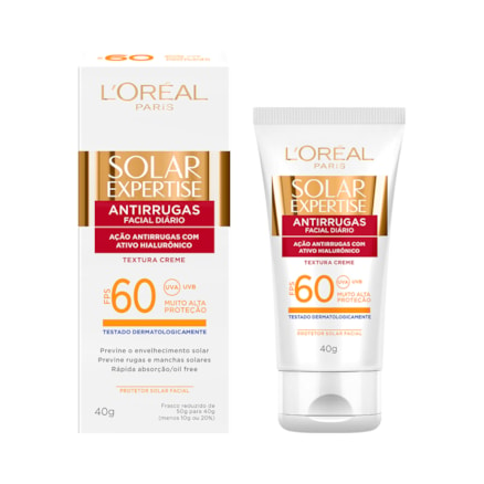 Protetor Solar Loreal Facial Antirrugas Fps 60 40g