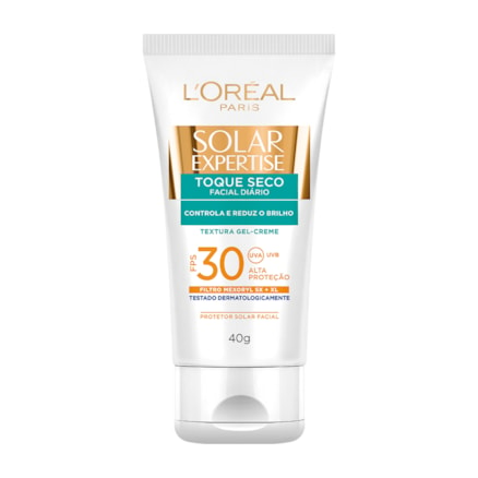 Protetor Solar Loreal Facial Toque Seco Fps 30 40g