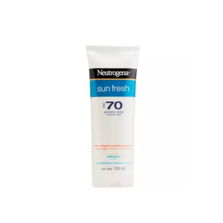 Protetor Solar Neutrogena Sun Fresh Fps70 Hidratante 200ml