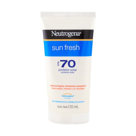 Protetor Solar Neutrogena Sun Fresh Fps70 Textura Leve 120ml