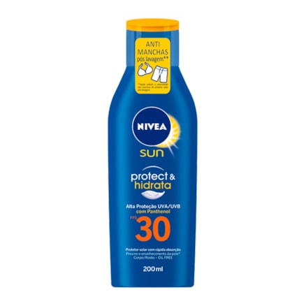Protetor Solar Nivea Fps30 Rápida Absorção Hidratação 200ml