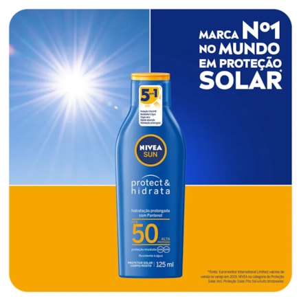 Protetor Solar Nivea Fps50 Rápida Absorção Hidratação 125ml