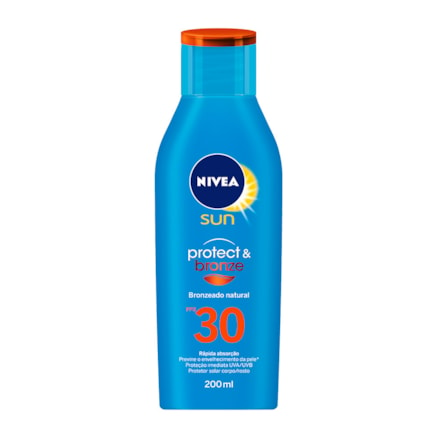 Protetor Solar Nivea Protect & Bronze Fps30 Hidratante 200ml