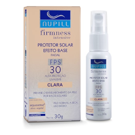 Protetor Solar Nupill Firmness Efeito Base Clara Fps30 30g