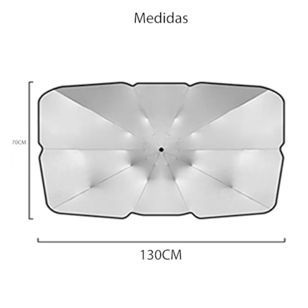 Protetor Solar Parabrisa Parasol Carro Proteção Térmica Uv
