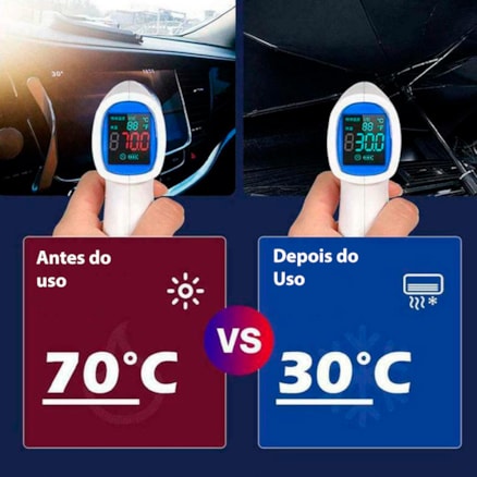 Protetor Solar Parabrisa Parasol Carro Proteção Térmica Uv