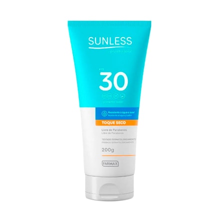 Protetor Solar Sunless Fps30 Toque Seco Sem Parabenos 200g