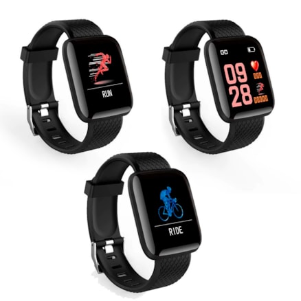 Pulseira Inteligente Fitness Prova Dágua Smartband Preto