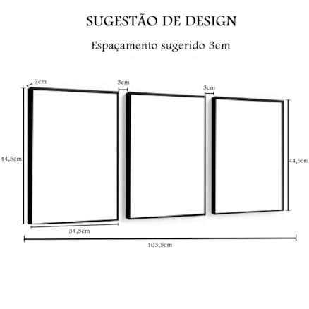 Quadros Moldura A3 Decorativos Sala Moderna Parede Escritório Quarto Luxo Frases