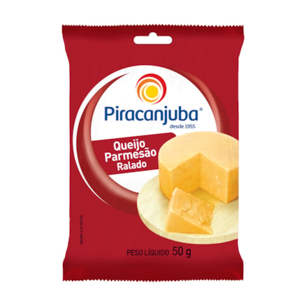 Queijo Paresão Piracanjuba Ralado 50g