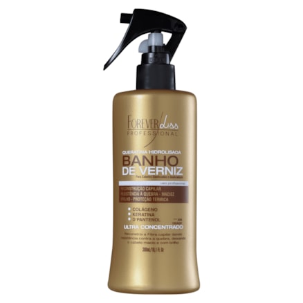 Queratina Forever Liss Banho De Verniz Reconstrutora 300ml