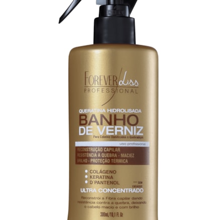 Queratina Forever Liss Banho De Verniz Reconstrutora 300ml