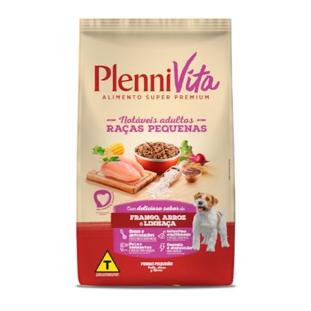 Ração Plennivita Cachorro Pequeno Porte Frango Cereais 2,5kg