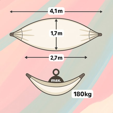 Rede De Dormir Casal Varanda Descanso Acampamento Viagem
