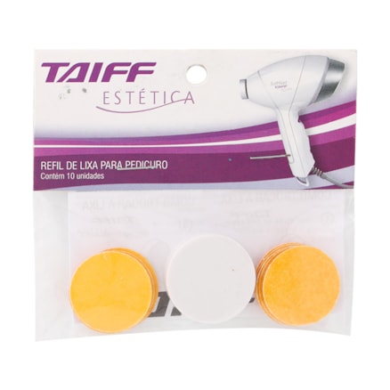 Refil Lixa Pés Taiff Estética Pedicuro Soft Feet 10 Und