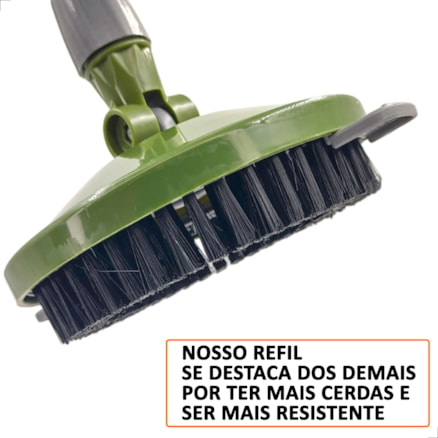 Refil Mop Limpeza Pesada Giratório Microfibra 360 Esfregão Inma Esfreguette