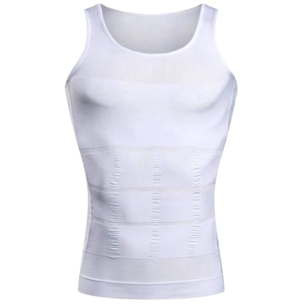 Regata Cinta Mode. Compressão Postural Bm Masculina Branco