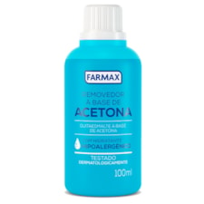 Removedor À Base De Acetona Farmax Hipoalergênico 100ml