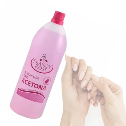 Removedor De Esmalte Acetona Francy Rose 500ml