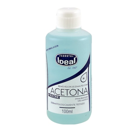 Removedor De Esmalte Acetona Ideal 100ml