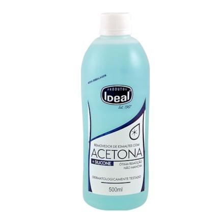 Removedor De Esmalte Acetona Ideal 500ml