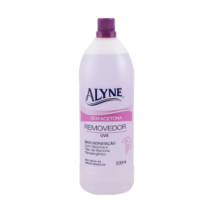 Removedor Esmalte Alyne Sem Acetona Aroma Uva 500ml