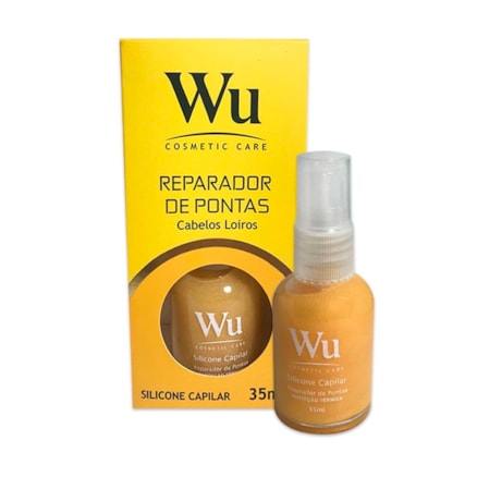 Reparador De Pontas Wu Color Pump Silicone Loiros 35ml
