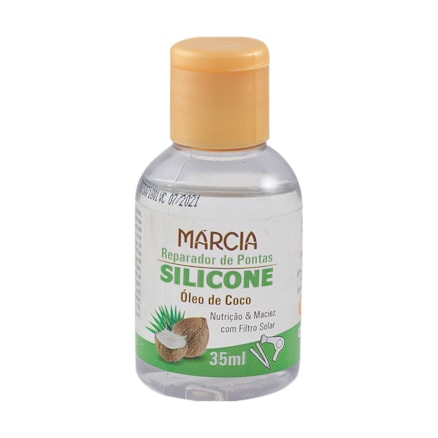 Reparador Pontas Marcia Silicone Líquido Óleo De Coco 35ml