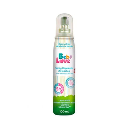 Repelente Bebê Love Spray Infantil Camomila Aloe Vera 100ml