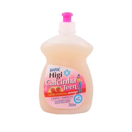 Sabão Cremoso Daxx Higi Calcinha Teens Morango 300ml