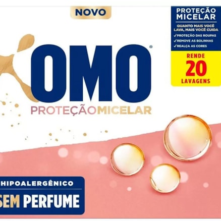 Sabão Em Pó Omo Proteção Micelar Sem Perfume Caixa 1,6kg