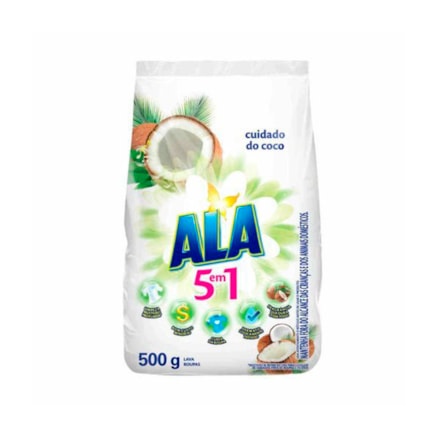 Sabão Pó Ala Flores Coco Limpeza Profunda 500g