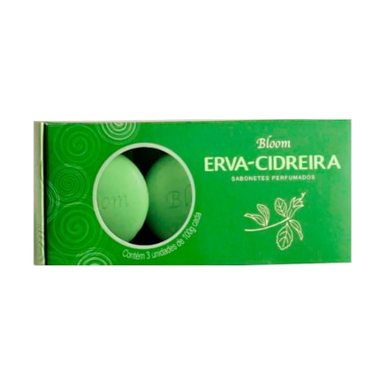 Sabonete Bloom Erva-cidreira Perfumado Suave 3 Und 100g