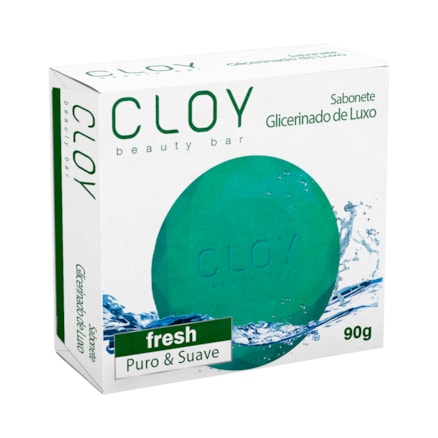 Sabonete Cloy Beauty Glicerinado Fresh Puro & Suave 90g