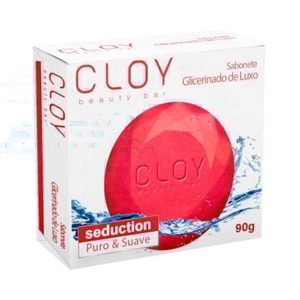 Sabonete Cloy Beauty Glicerinado Seduction Puro & Suave 90g