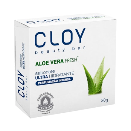 Sabonete Cloy Beauty Ultra Hidratante Aloe Vera Fresh 80g