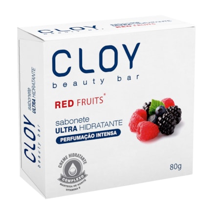 Sabonete Cloy Beauty Ultra Hidratante Red Fruits 80g