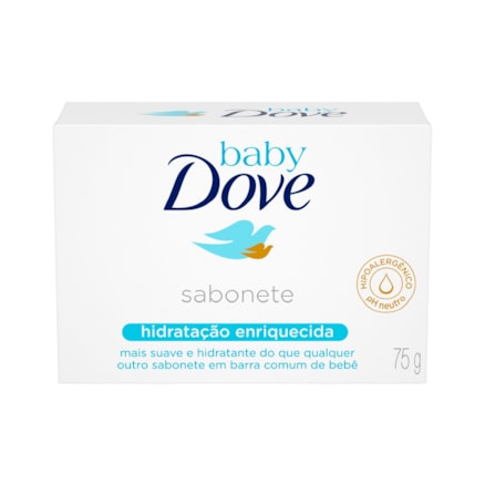 Sabonete Dove Baby Hidratação Enriquecida 24h 75g