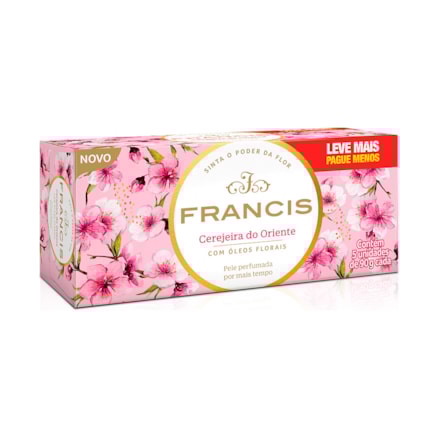 Sabonete Francis Classic Pele Macia Hidratada 5 Und 90g
