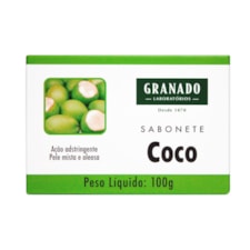 Sabonete Granado Tratamento Coco Controle Oleosidade 100g
