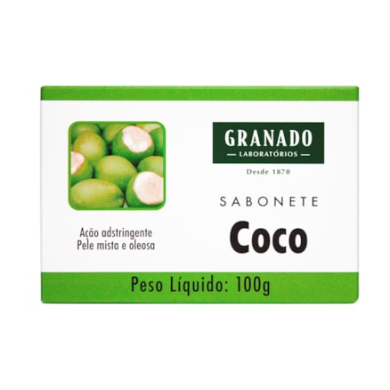 Sabonete Granado Tratamento Coco Controle Oleosidade 100g