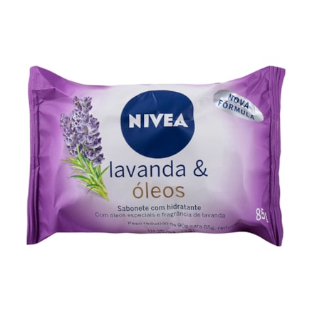 Sabonete Hidratante Nivea Lavanda E Óleos Essenciais 85g