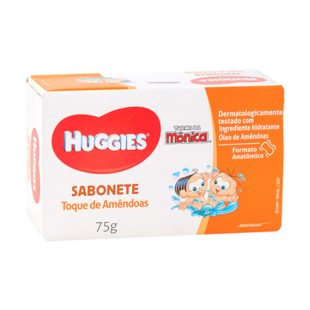 Sabonete Huggies Turma Da Mônica Toque De Amêndoas 75g