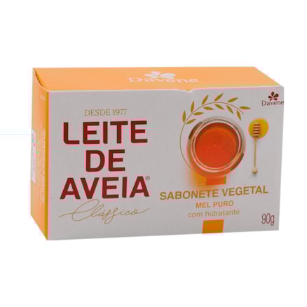 Sabonete Leite De Aveia Davene Mel Puro 90g