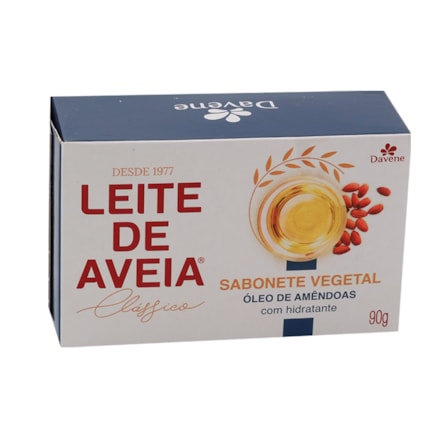 Sabonete Leite De Aveia Davene Óleo De Amêndoas 90g